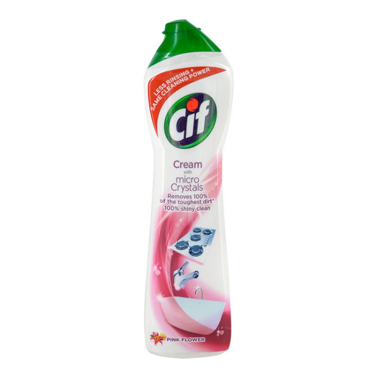 Cif tekutý písek 500ml Pink Flower | Čistící a mycí prostředky - Písky - Písky tekuté Cif tekutý písek 500ml Pink Flower | Čistící a mycí prostředky - Písky - Písky tekuté